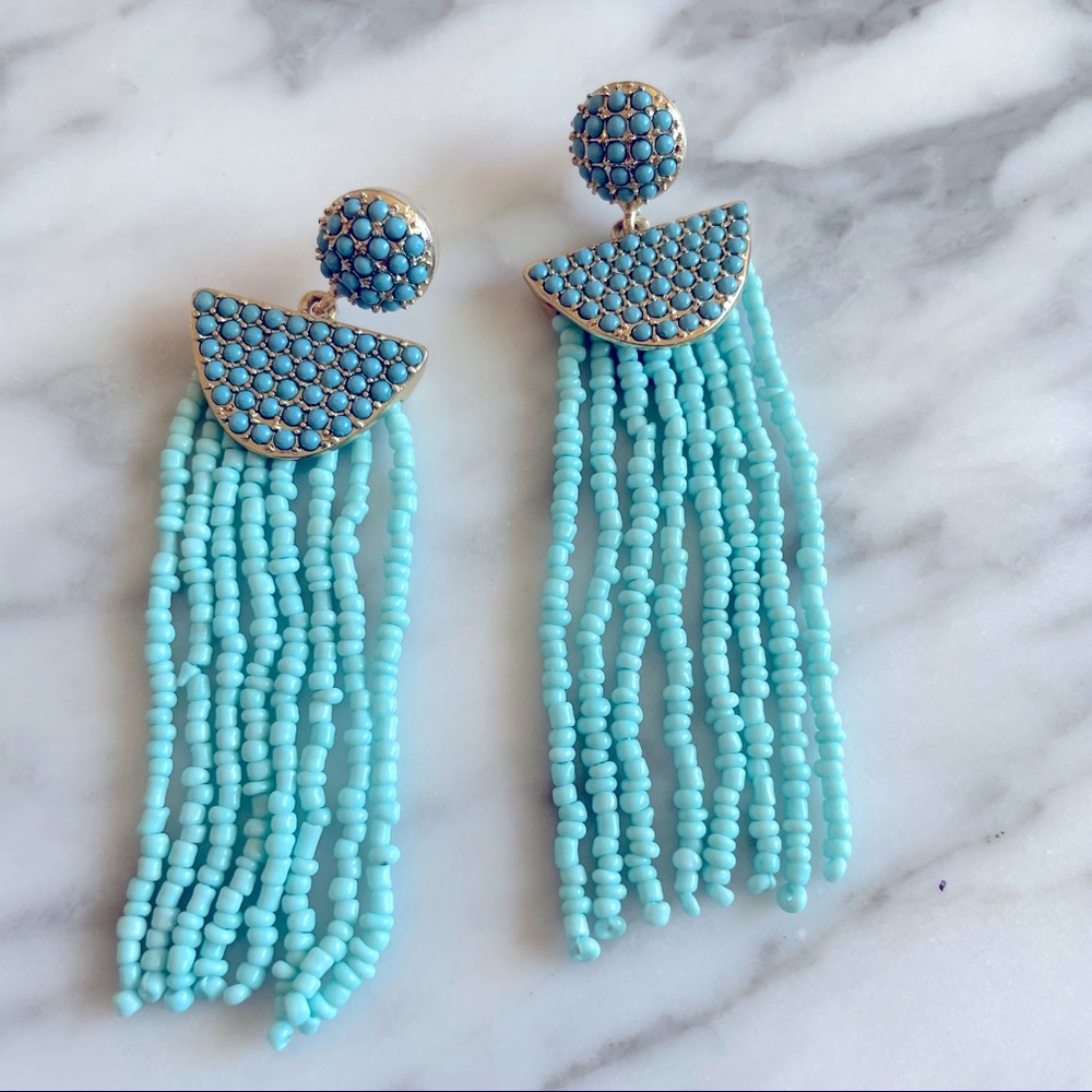 Sugarfix by BaubleBar Beaded Tassel Statement Earrings